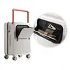 Suitcases Multifunction Travel Suitcase Spinner Wheels USB Rolling Luggage Case Lightweight Wide Bar Carry On With