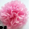 Decorative Flowers Party Tissue Paper Flower Pom Poms Pink White Hanging Ball For Birthday Baby Shower Bachelorette Supplier