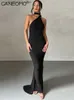 Festklänningar Tassel Backless Tight Maxi Dress Women Summer Sexig Elegant nattkväll Party Ladies Bodycon Dance Prom Long Dresses T230602