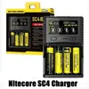 Authentic Nitecore SC4 Charger Digicharger LCD Display Fast Intelligent Four 4 Slots PD USB-C Charge for IMR 18650 21700 Universal Li-ion Battery VS UI4 UM4 D4