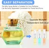 60pcs 2ml 3ml 5ml Mini Clear Plastic Perfume Spray Bottle Portable Cute Mouthwash Atomizer for Cleaning Essential Oils Travel Bottles