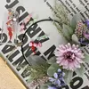 Decoratieve bloemenkransen voor voordeur Zomersimulatie Art Wild Daisy Garland Floral Wall Hang Wreath Home