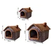 Cages Pet Sleeping House Indoor Winter Warm Cat Bed Cat Cave Nest Small Dog Cat House Comfortable Sofa For Small Dogs Pet Supplies