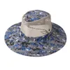 Wide Brim Hats Summer Fishing Sunshade Hat Outdoor Camouflage Breathable Sandal Western Cowboy Net Plane