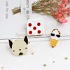 Fashion Enamel Pins Dog Tree Dice Ice Cream Cartoon Brooches Denim Jackets Backpack Button Lapel Pin Badge Jewelry For Women Men