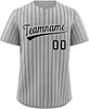 Camisa de beisebol personalizada costurada com qualquer nome, qualquer número, camisas bordadas à mão, homens, mulheres, tamanho grande, misto, enviado para todos os times, cinza 0206011