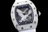 Diseñador de lujo Richrd Mileres RM023 Relojes Reloj de pulsera para hombre Mecánico Milles Movimiento completamente automático Zafiro Espejo Caucho Watf XU7F7