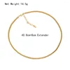 Chains 18K Gold Plate European And American Hip Hop Girls' Simple Thick Chain Chokers Necklace Punk Jewelry Neck For Woman