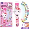 Vente en gros Kuromi Cinnamoroll Melody 24 sortes de montres de projection de modèle de dessin animé Jouets de nouveauté Jeu pour enfants Playmate Cadeau de vacances