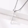 Collier pendentif femme personnalisé et tendance en acier inoxydable croix pendentif collier en forme de perle avec chaîne étendue bijoux cadeau yw33NC-1035