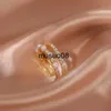 Band Rings Lats Luxury Gold Color Pearl Zircon Rings for Woman 2021 Vintage Sexy Open Ring Party Joint Ring Fashion Elegant smycken gåvor J230602