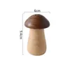 Storage Bottles Nordic Solid Wood Toothpick Holder Kitchen Portable MushroomToothpick Dispensers Home Restaurant Supplies Box