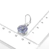 Kolczyki Dangle HT Solid 925 Sterling Srebrna natura Tanzanit 2.23CT Kamienie Kapst na kobiety Drobne prezenty urodzinowe