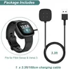 Charger for Fitbit Sense/Sense 2/Versa 3/Versa 4 Replacement Charging Cable Cord Magnetic Dock Stand for Fitbit Sense 1/2