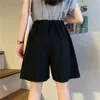 Vrouwen Shorts Zomer Vrouwen Vijf-punts Broek Zoete Toevallige Harajuku Katoen Sport Losse Dunne Wijde Pijpen Patroon Afdrukken elastische Meisjes Shorts 230602