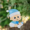 Maxora Personalizado Cute Boy Girl Baby's First Christmas Ornament Write Own Name As Craft Souvenir For Christmas Baby First Gifts