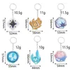 Keychains Game Genshin Impact Intertwined Fate Acauaint Primogem Acrylic Pendant Vision Accessories Kawaii Gifts