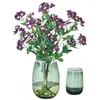 Decorative Flowers 1pc Ink Orchid Artificial Silk Home Party Wedding Fake Hall Bouquet