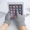 8 pares de guantes cálidos gruesos de felpa de invierno para hombre y mujer con pantalla táctil de punto Jacquard