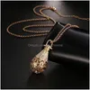 LACKETS Bell Pearl Accessories Necklace Locket Essential Oil Diffuser Halsband Hål ut burhänge Drop Leverans smycken Pendant DHNW8