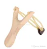 Jeux de compression de nouveauté Enfants Fronde en bois Corde en caoutchouc Chasse traditionnelle Outils de pêche Enfants Jeu de plein air Sling Shots Tir catapulte Jouets