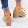 Summer Vintage London Brogue Shoes Women Lace Up Sandal Chunky High Heels Cut-Outs Female Casual Plus Size 35-43 Woman Shoe L230518