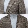 Shinesia Classic Topper Trench Coat de Lã Xadrez Atacado Venda Quente Inverno Masculino para Homens Tecido Casaco Longo Tricotado Regular U