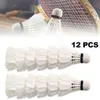 Badminton Shuttlecocks 13612PCSHIGH Качественные шарики спортивные инструменты долговечная пена головка мягкая текстура Ракетка Гуси Перо 230603