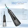 Outro Irrigador de Higiene Oral 5 Modos Portátil Recarregável Dental Jato de Água 6 Bicos À Prova D' Água Tanque 300ML Flosser Para Clareamento Dentes 230602