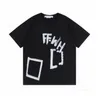 OffS Men's T-shirts Offs White Tees Arrow Summer Finger Loose Casual Short Sleeve T-shirt for Men and Women Printed Letter x on the Back Print Oversize a2