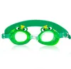 漫画動物のデザイン水泳ゴーグル子供UV保護夏のアイウェアかわいい調整可能な防水性霧防水性の子供ゴーグルメガネ