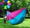 Ultraleichte Outdoor -Wanderwanderung Camping Jagd Schlafen hängende Hängematte tragbare Doppelperson Terrasse Hinterhof Swing Bett Stuhl Nylon Parachute Ripstop Hängematte