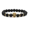 Bracelets De Charme Naturel Noir Lava Rock Pierre Bracelet Mode Femmes Hommes Hibou Main Aromathérapie Huile Essentielle Diffuseur Drop Delivery J Dha10