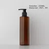 Bottiglie di stoccaggio Plastica vuota riutilizzabile Imballaggio cosmetico Pompa per lozione in PET Contenitore per shampoo da 250 ml