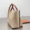 Fashion Raffia Beach Bags Women Designer Straw Bag Large capacity Summer Travel Bags Cane Tote Luxury Woven Handbag Purses 230627bj