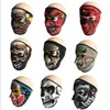 Yeni desen kafatası yüz maskesi renkleri Cadılar Bayramı Kostüm Partisi Açık havada motosiklet Sıcak Eşarp Kayak Snowboard Spor Havlu Tut