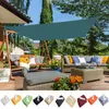 Shade Big Size 300D Blackish Green Polyester Tarpaulin Garden Pergola Rainproof Sun Sails Canopy Tarp Cover Swimming Pool Awning