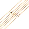 Ganze 10 Stück Fashion Box Chain 18K vergoldete Ketten Charm Gliederketten Halskette Schmuck mit hochwertigen Karabinerverschlüssen 16-23320