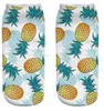 New digital print fruit socks high quality girls sock summer thin crew sock Harajuku Art Socks Avocado Pineapple Cotton Lady casual sock