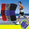 Elastisk knästödstång Fitness Running Cycling Knee Support Silicone Basketball Anti-Collision Kne Pads Brace Protector Sports Safety