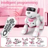 Animali elettrici/rc Animali elettrici RC Programmabili Bambini che ballano Cane robot Telecomando senza fili Animali intelligenti Giocattolo Cane robot Bambini intelligenti presto