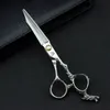 Trimmer 6 "Razor Professional Barber Scissors Japan Frisörsax Frisör Hår Clipper Comb Tonning Shears Hair Cut Tools