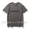 Designer Fashion Brand Mens T Shirt essent Glued Letter Pattern Short Sleeve Leisure Loose Womens essentail T-Shirt High Street Couple essentiel Clothing Top