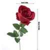 Fleurs Décoratives Branche Unique Imitation Rose Décoration De Table Fleur Art Mariage Faux Pographie Props Soie Plastique Multicolore 66 6cm