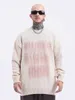 Luxury High Quality Long OEM Sleeve Knitted Sweater Custom Pattern Screen Printing Men's Sweaters HVS