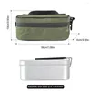 Duffel Påsar Aluminium Lunch Box Storage Bag Double End YKK dragkedja multifunktionell handväska värmebevaring utomhus camping bordsartiklar