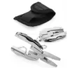 Multifunktionsverktygstång Nyckelring Outdoor Sport Portable Mini Multitool Gadgets Tortoise Form Folding Tongs Key Ring Hand Tools