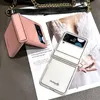 Роскошный акриловый гибридный телефон для телефона Vogue для Samsung Galaxy Folding Z Flip3 Flip4 5g Прочный