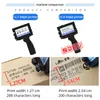 Printers 25,4 mm OneInch handheld inkjet printer kleine codeer verpakking productie datum plank leven qr code barcode snel droge spray