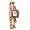 Relógios de pulso moda luxo mulheres pulseira relógios de quartzo para relógio de pulso quadrado strass relógio senhora vestido de esportes relógio presente